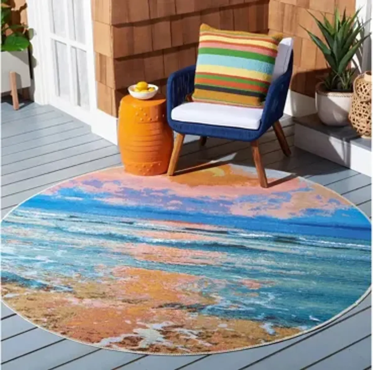 Barbados Sunset Indoor/Outdoor Area Rug