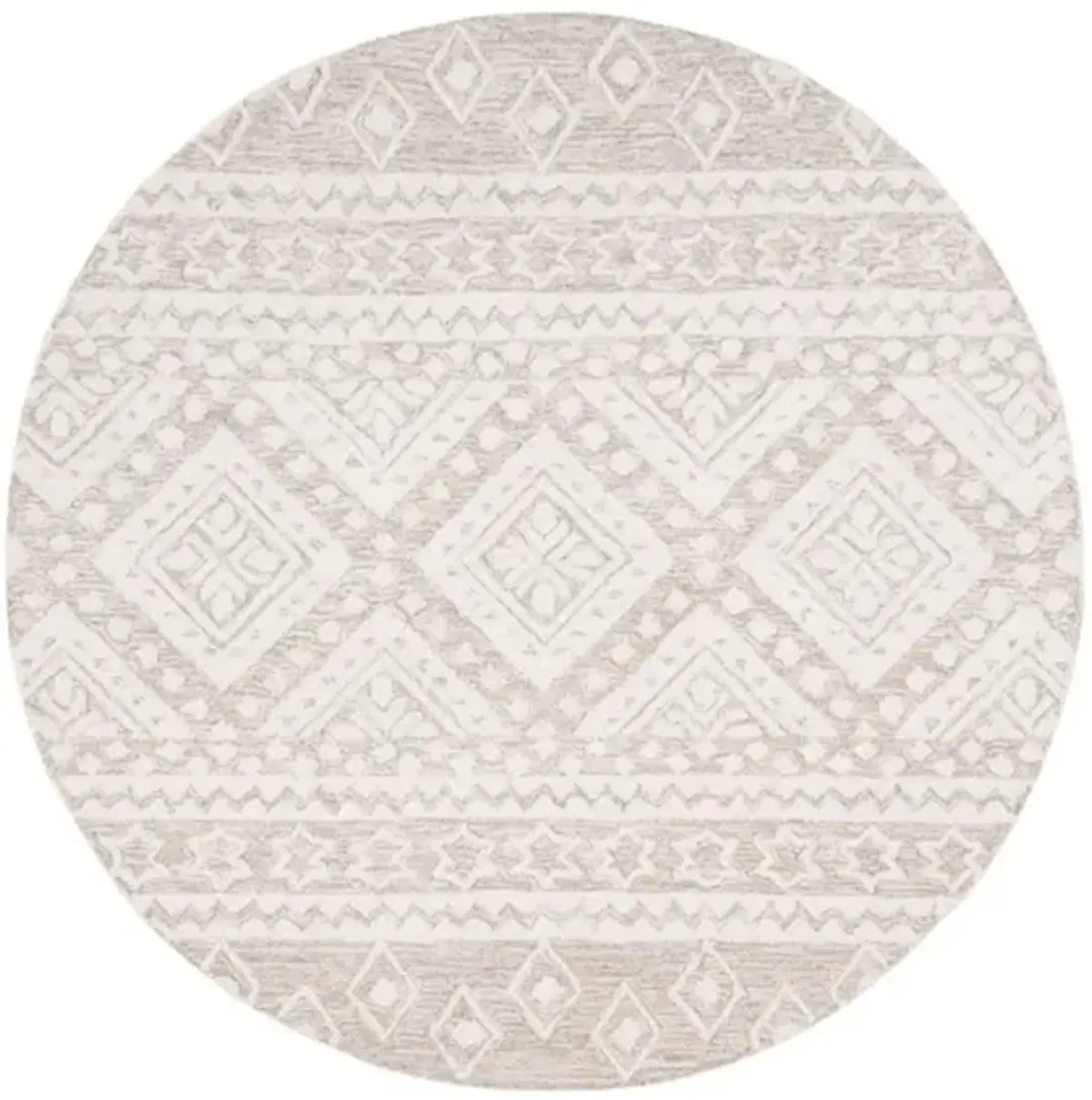 Miyamoto Runner Rug in Beige & Ivory by Safavieh