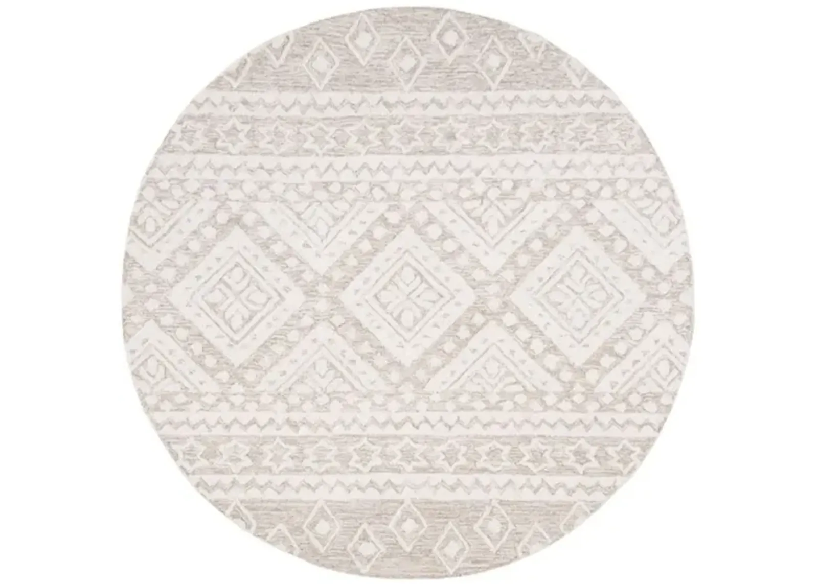 Miyamoto Runner Rug in Beige & Ivory by Safavieh