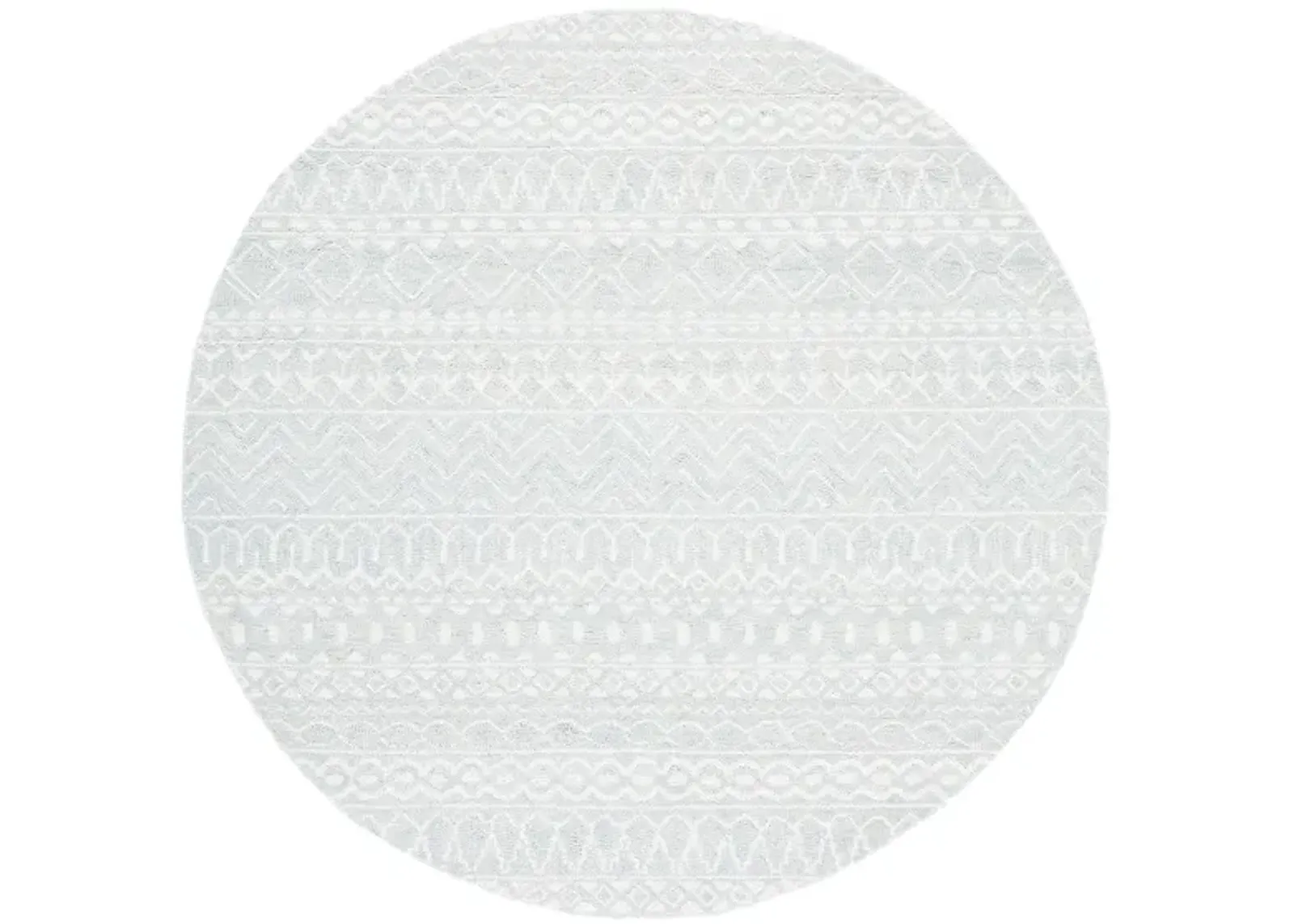 Strobe Area Rug in Aqua & Cream by Safavieh