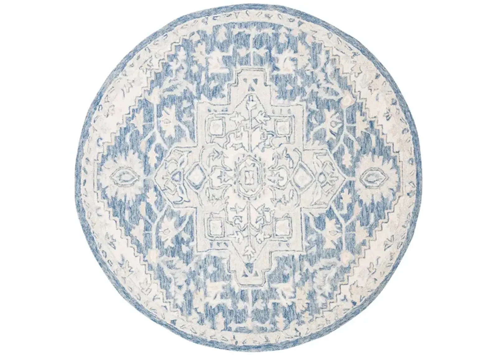 McGrath Area Rug in Blue & Ivory by Safavieh