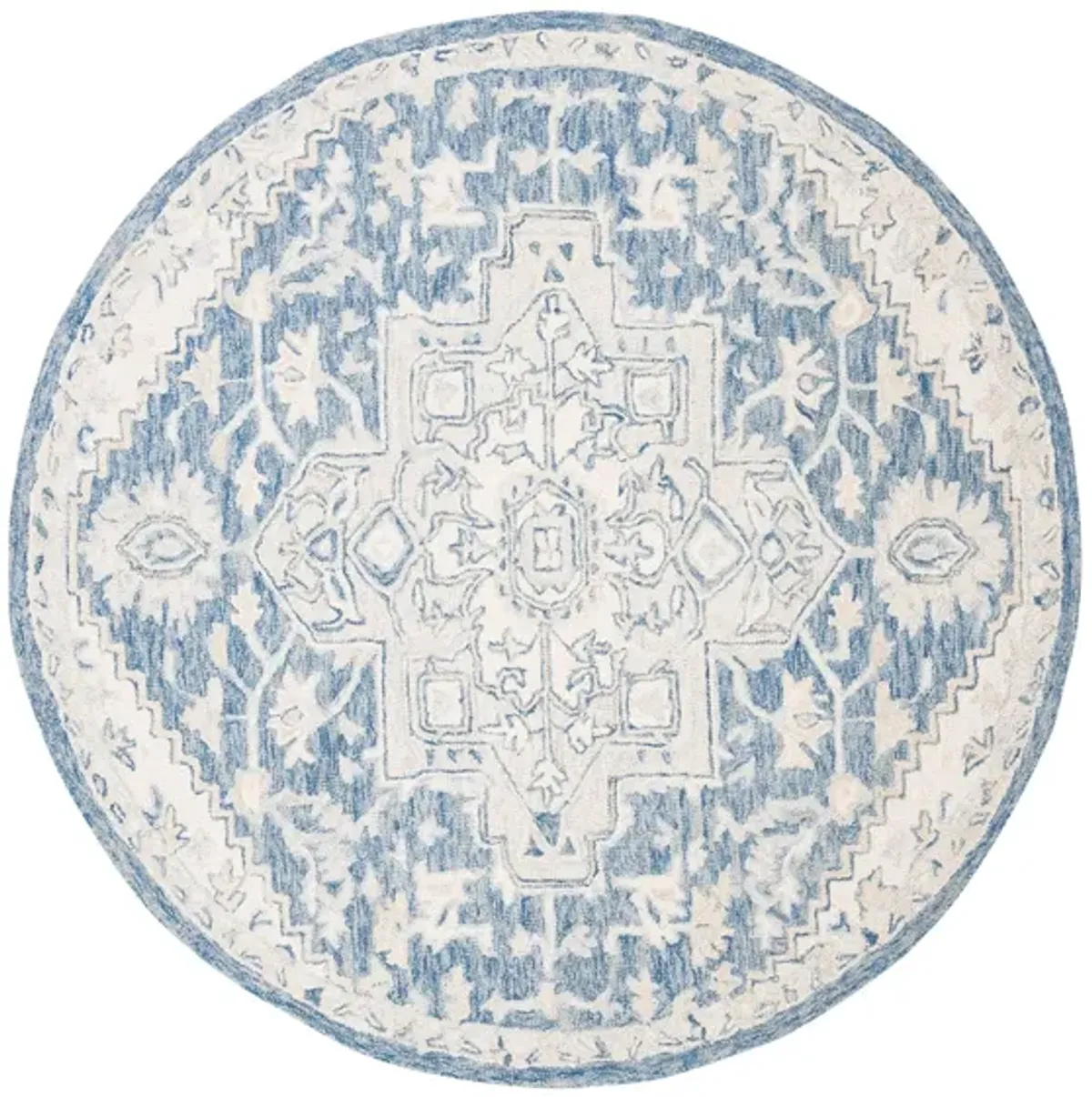 McGrath Area Rug in Blue & Ivory by Safavieh