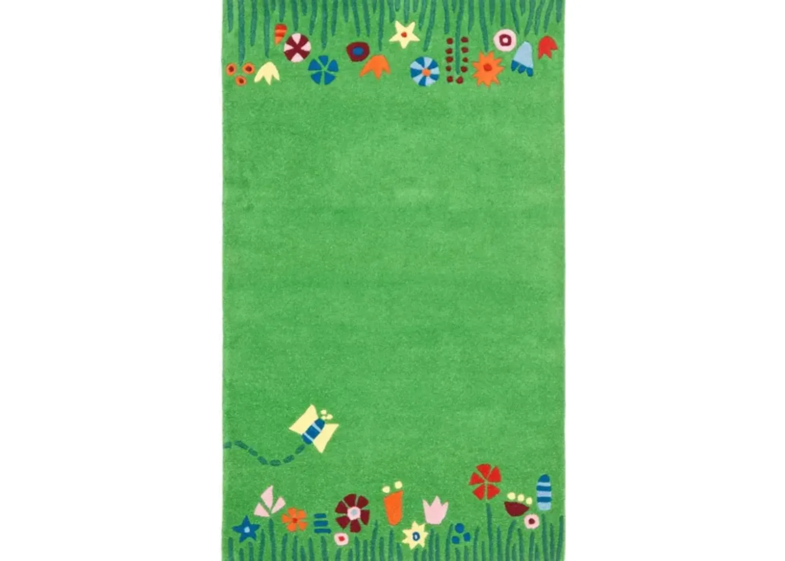 Hanau Kid's Rug in Green/Multi by Safavieh