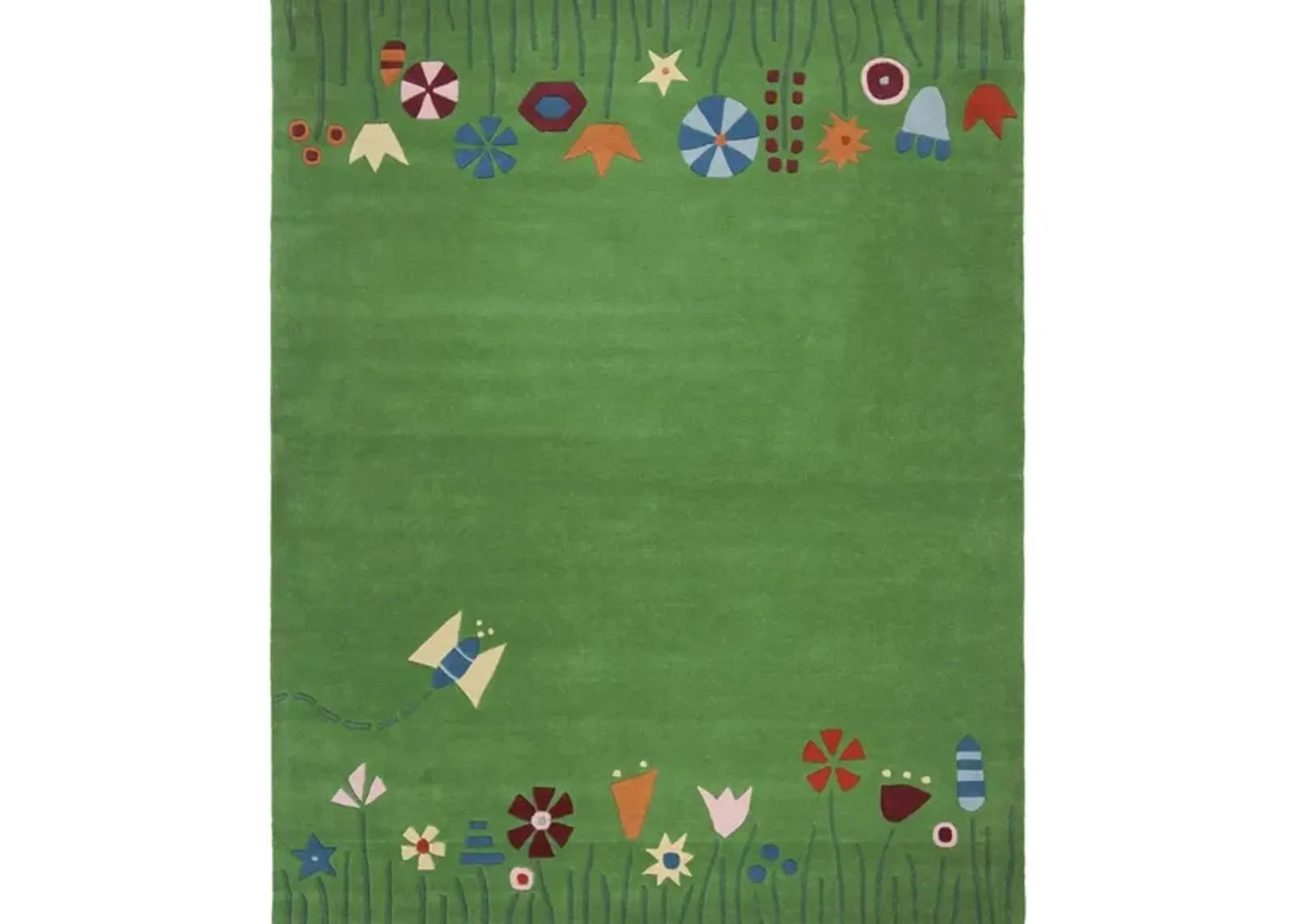 Hanau Kid's Rug in Green/Multi by Safavieh