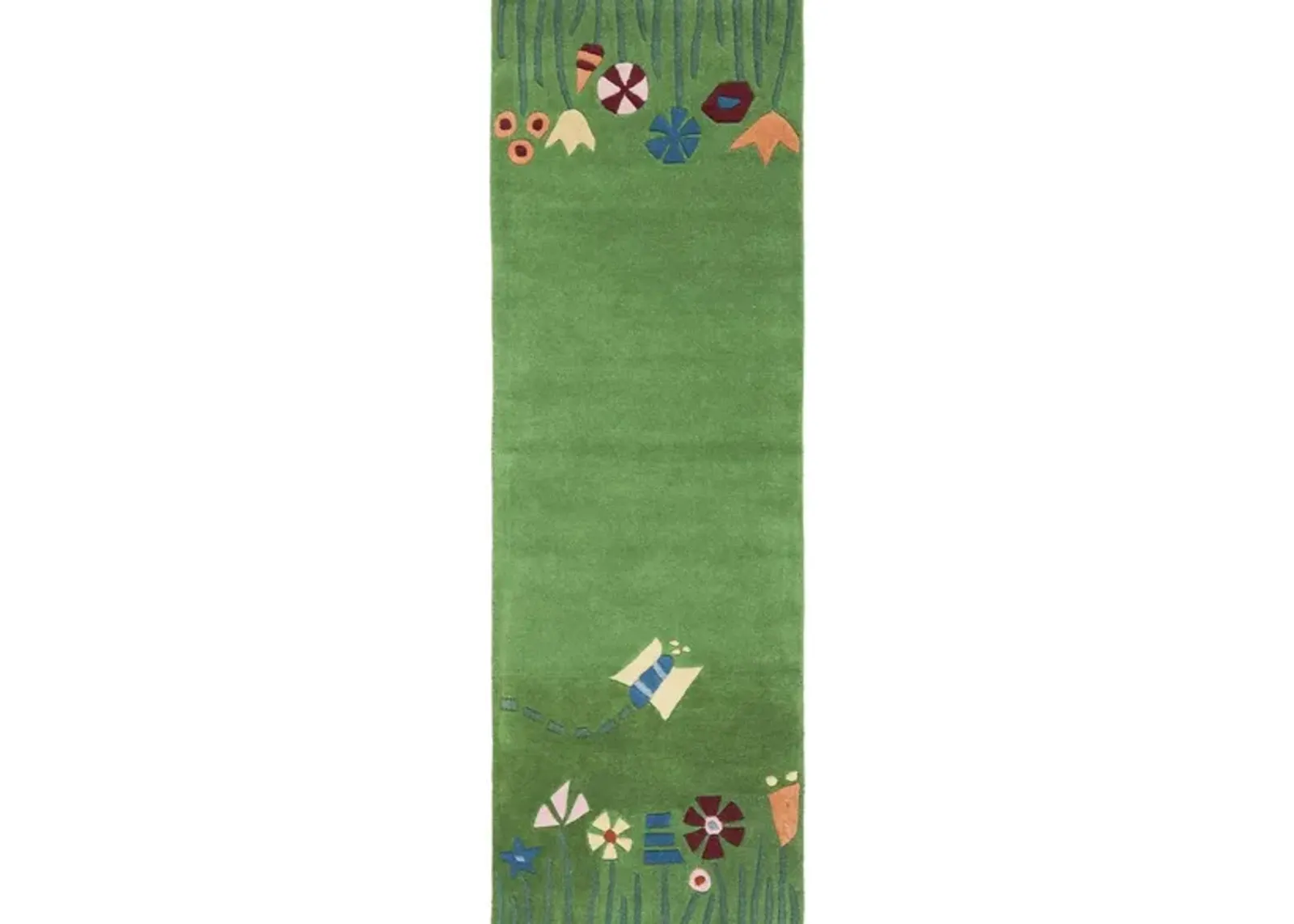 Hanau Kid's Rug in Green/Multi by Safavieh