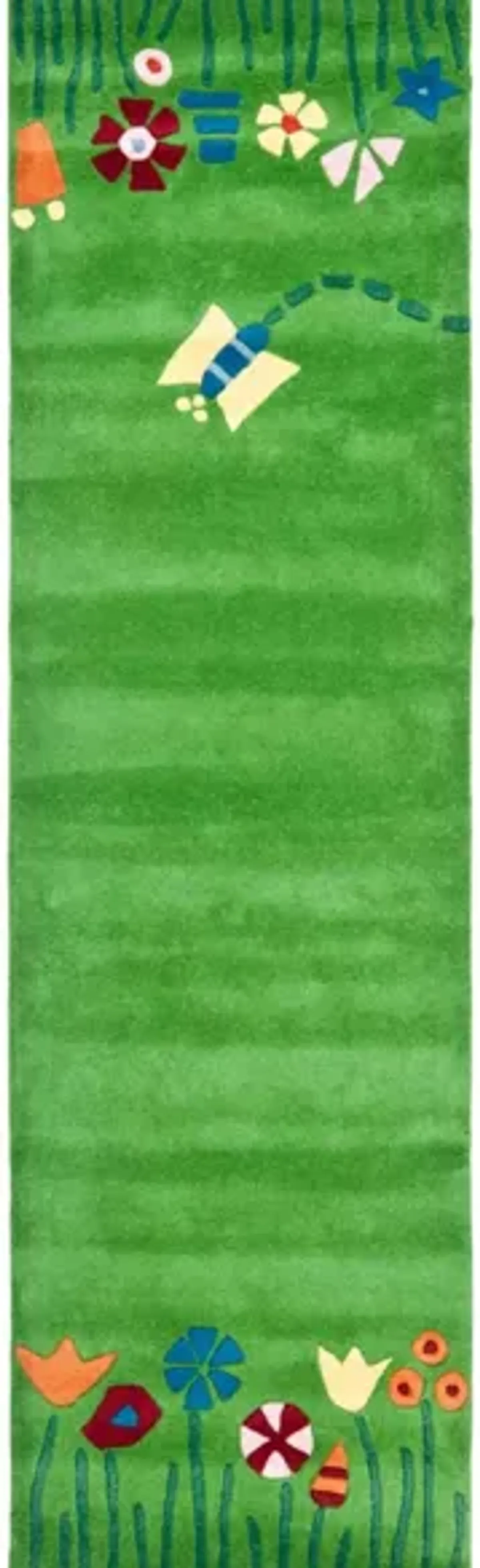 Hanau Kid's Rug in Green/Multi by Safavieh