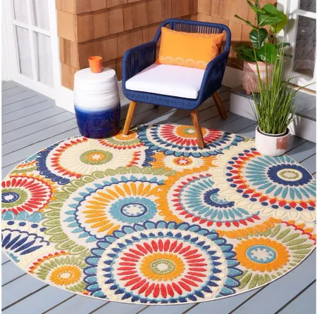 Cabana II Area Rug in Blue & Ivory by Safavieh