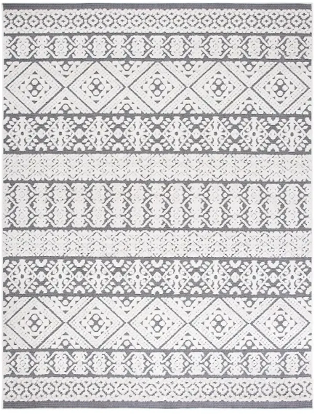 Cabana IV Area Rug in Ivory & Gray by Safavieh