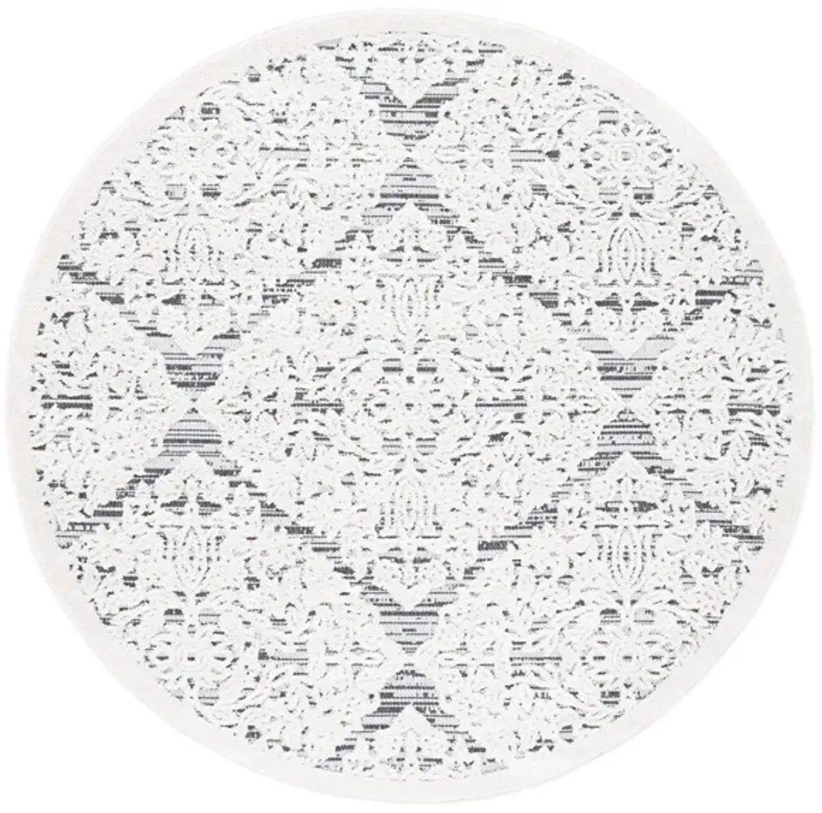 Cabana IV Area Rug in Ivory & Gray by Safavieh