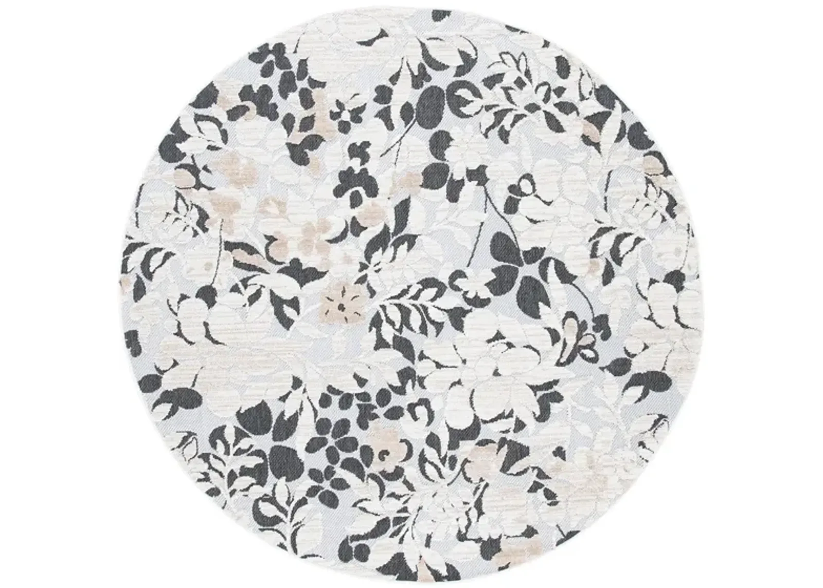 Cabana IV Area Rug in Ivory & Charcoal by Safavieh