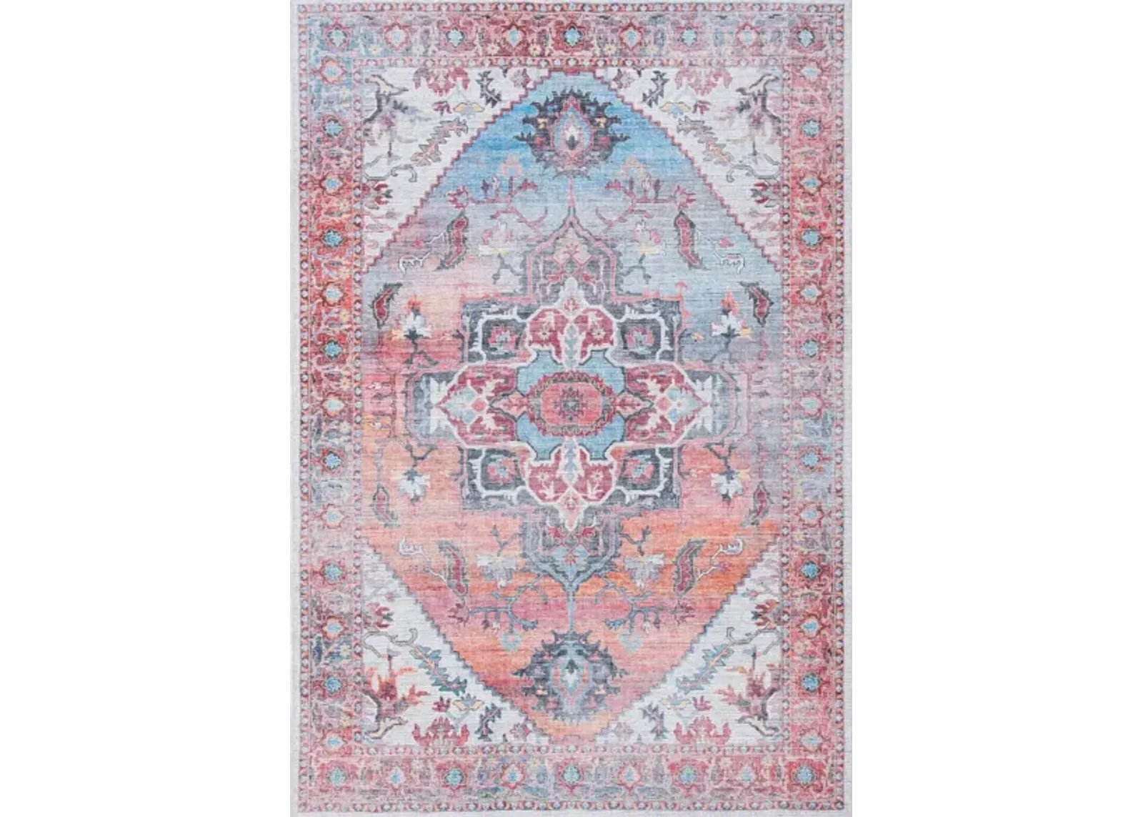 Serapi Area Rug in Rust & Ivory by Safavieh