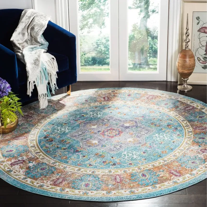 Aria Area Rug in Blue / Creme by Safavieh