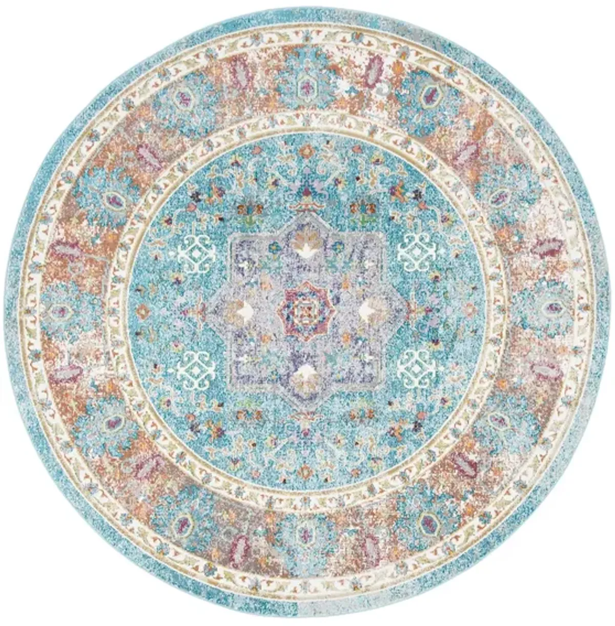 Aria Area Rug in Blue / Creme by Safavieh