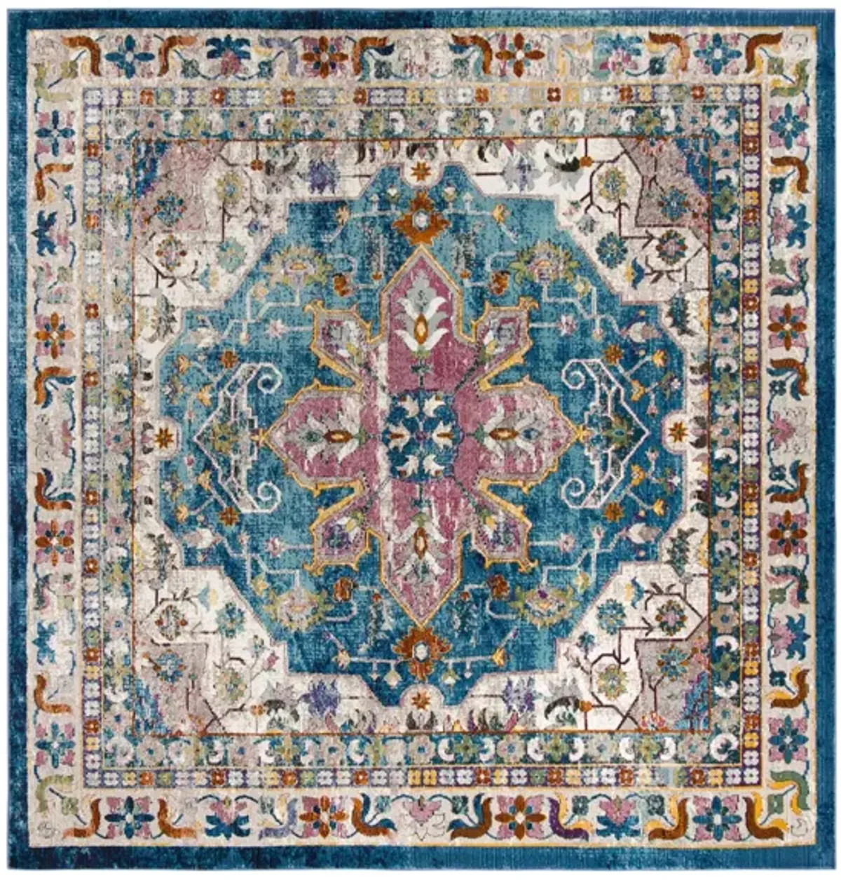 Aurelia Area Rug in Blue / Creme by Safavieh