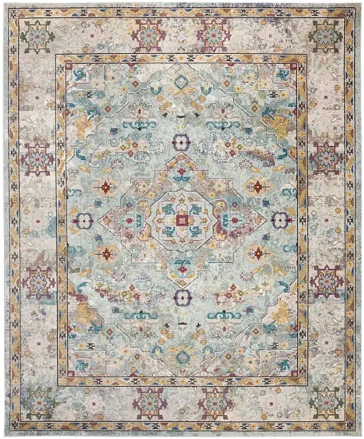 Ahannah Area Rug in Beige / Blue by Safavieh