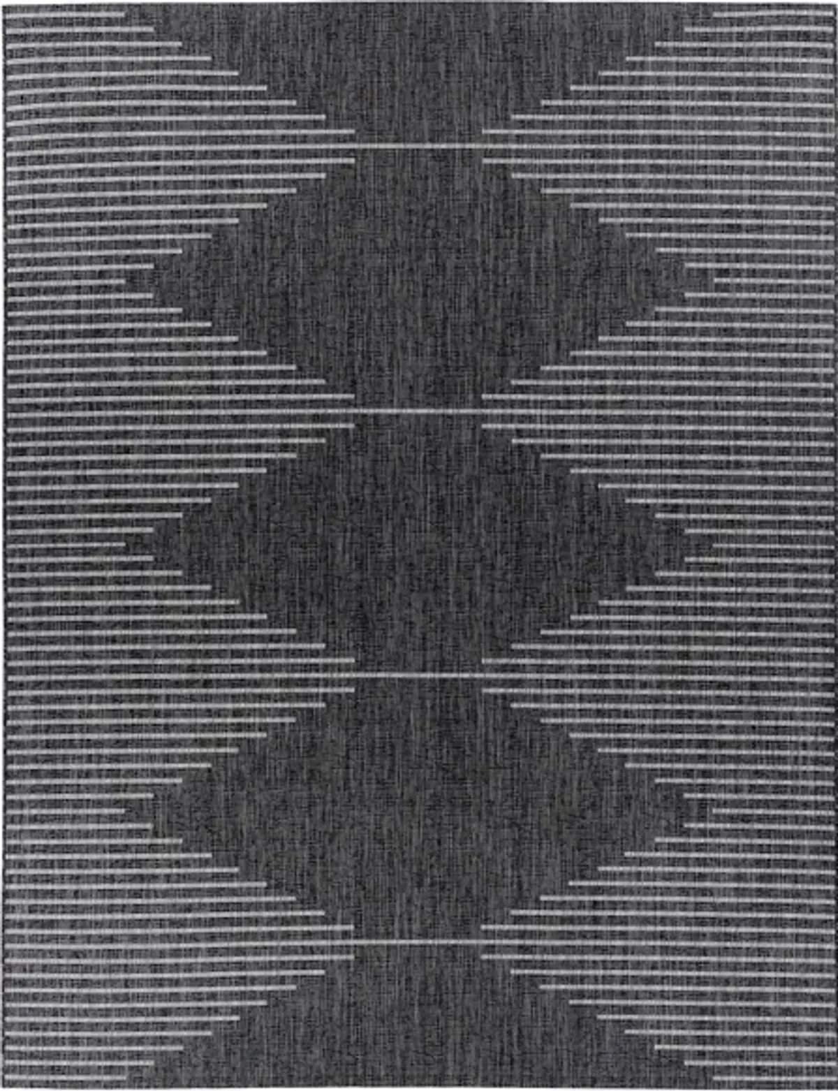 Eagean Area Rug in Charcoal, Cream, Light Gray by Surya