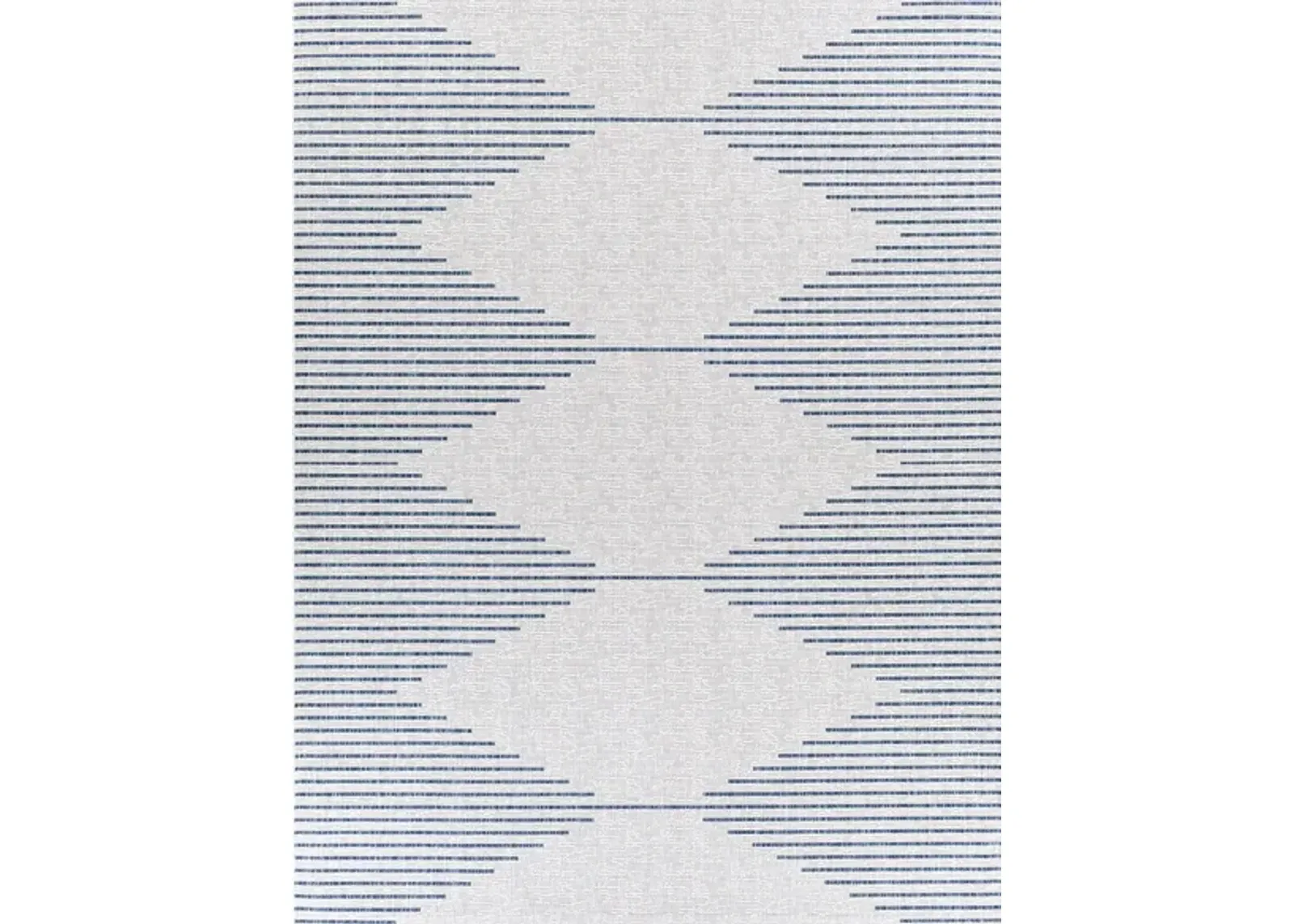 Eagean Area Rug in Bright Blue, Navy, Pale Blue, White by Surya