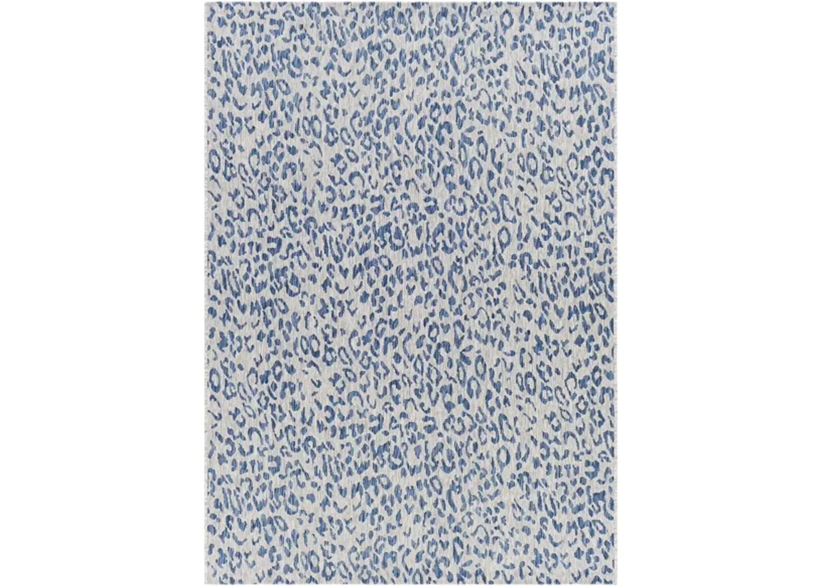 Eagean Area Rug in Bright Blue, Navy, Pale Blue, Ivory, Medium Gray by Surya