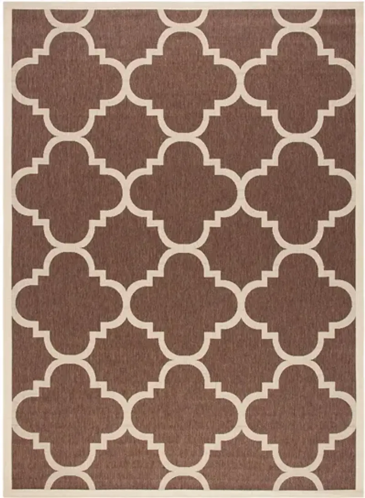 Courtyard Morocco Indoor/Outdoor Area Rug in Dark Brown by Safavieh