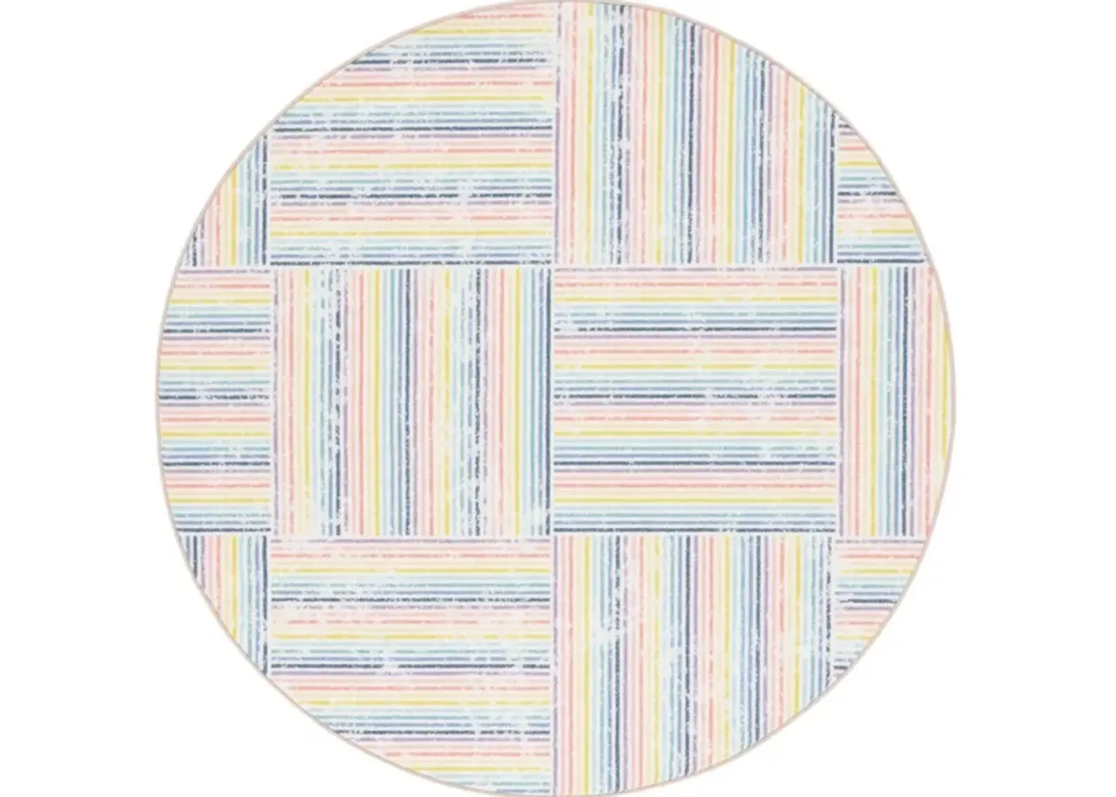 Bethel Kids' Playhouse Rug in Ivory/Blue by Safavieh