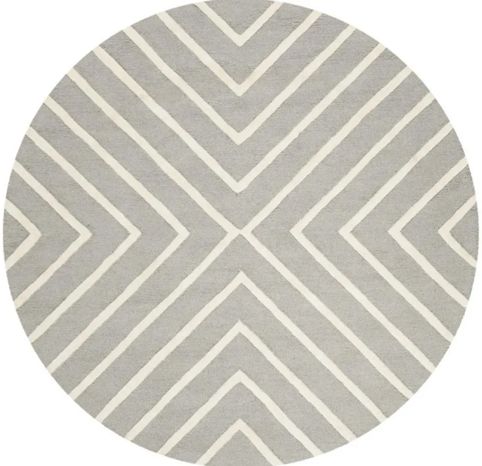 Kerr Kid's Area Rug in Gray/Ivory by Safavieh