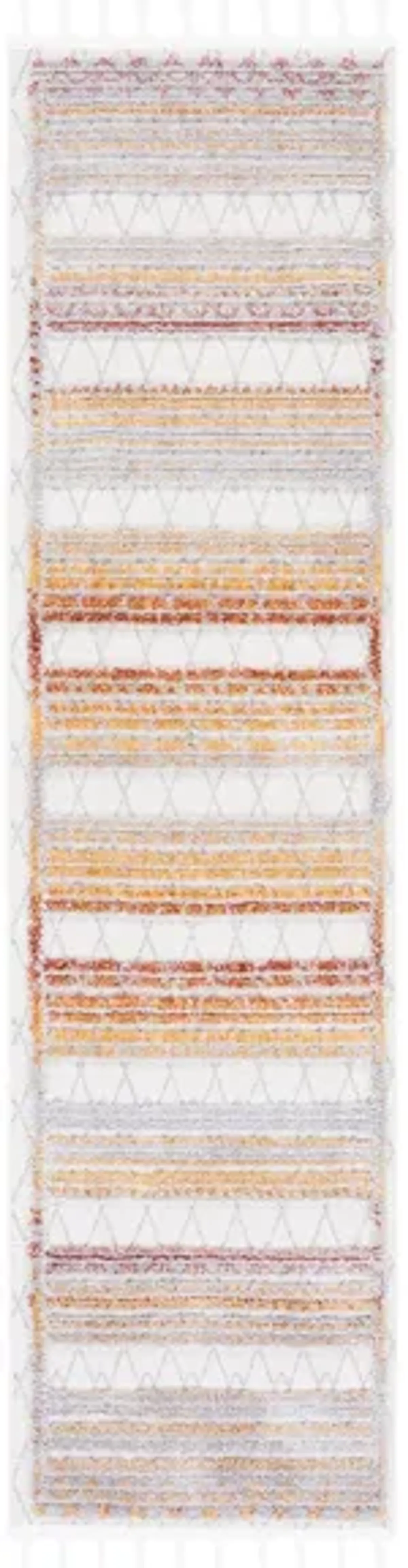 Marrakesh Runner Rug in Orange / Gray by Safavieh