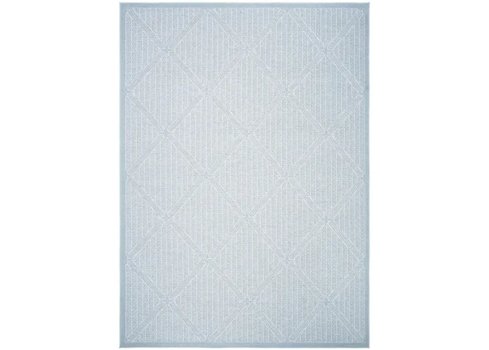 Bermuda Wide Diamond Indoor/Outdoor Area Rug in Light Blue & Ivory by Safavieh