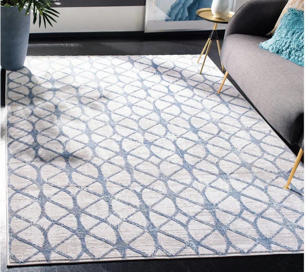 Amelia Area Rug in Gray / Blue by Safavieh