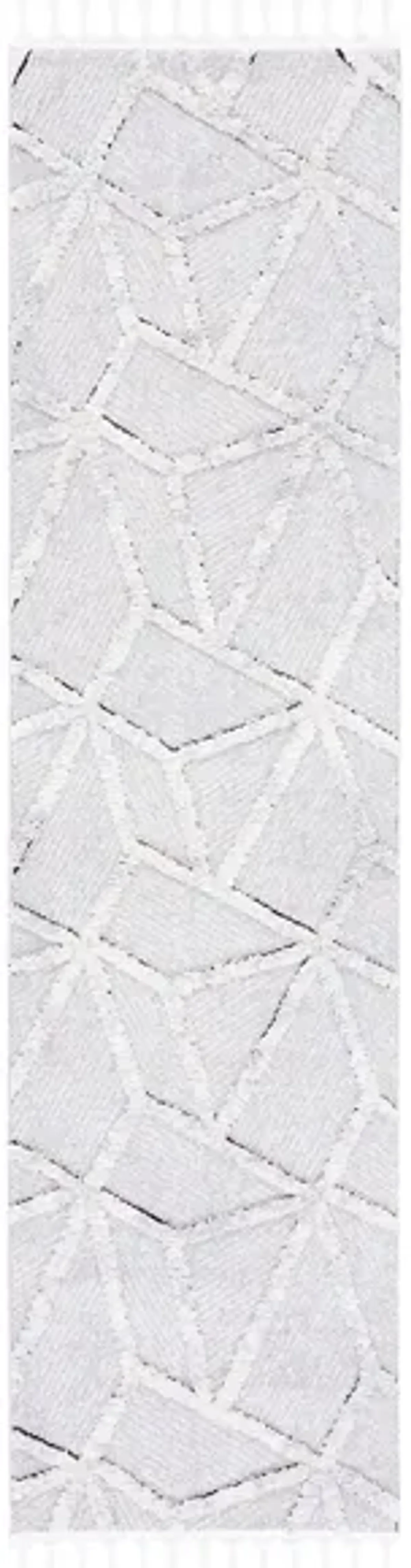 Marrakesh Runner Rug in Gray / Ivory by Safavieh