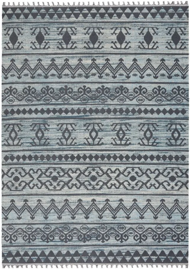 Arzilah Area Rug in Light/Blue/Charcoal by Nourison