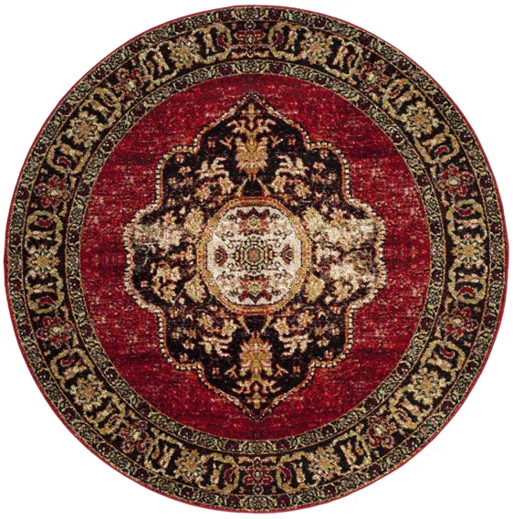 Vintage Hamadan I Area Rug in Red by Safavieh