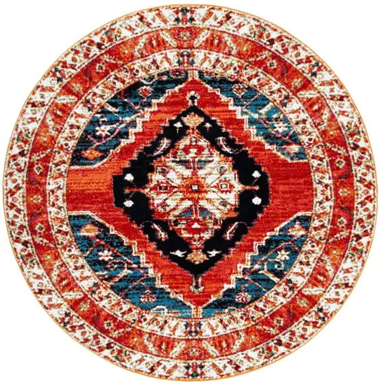 Vintage Hamadan II Area Rug in Red & Navy by Safavieh