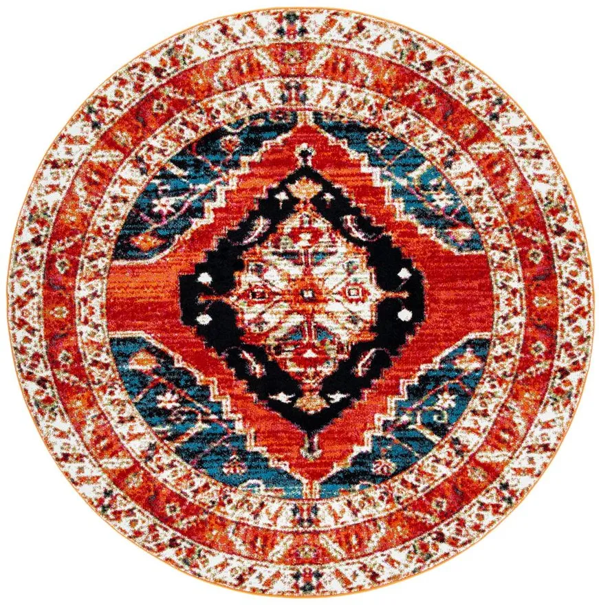 Vintage Hamadan II Area Rug in Red & Navy by Safavieh