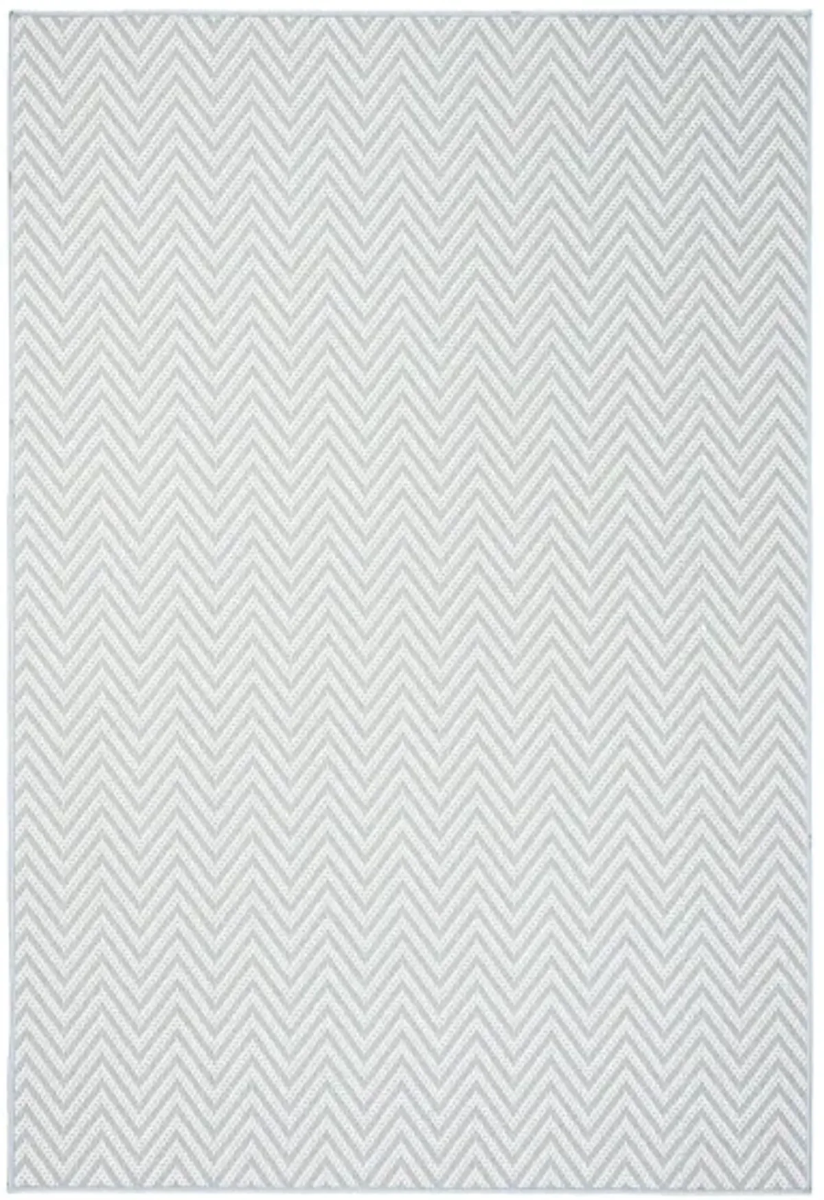 Bermuda Chevron Indoor/Outdoor Area Rug in Light Blue & Cream by Safavieh