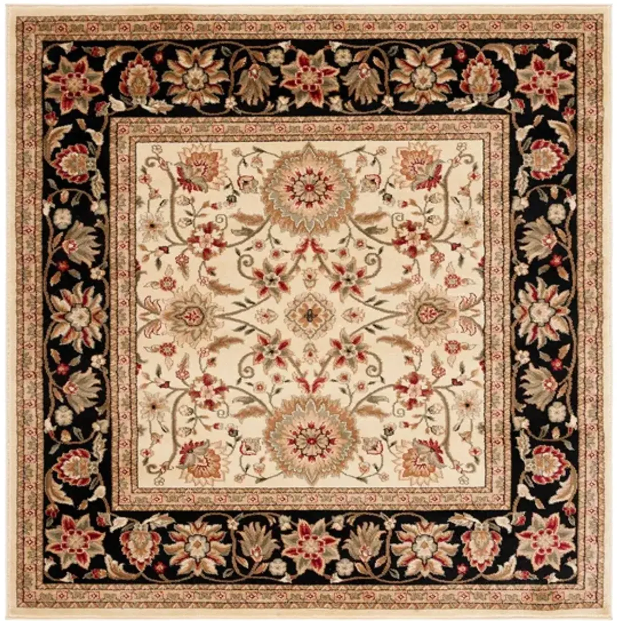 Lyndhurst Area Rug in Ivory / Black by Safavieh