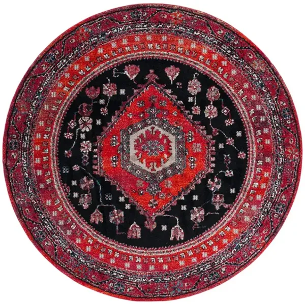 Hamadan Area Rug Round
