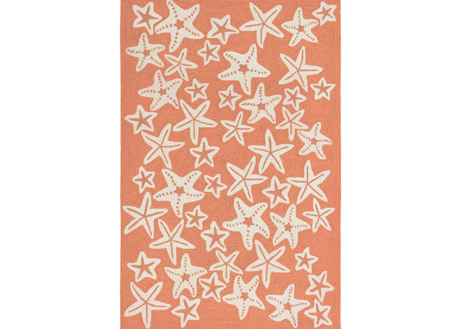 Starfish Indoor/Outdoor Area Rug in Coral by Trans-Ocean Import Co Inc