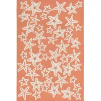 Starfish Indoor/Outdoor Area Rug in Coral by Trans-Ocean Import Co Inc