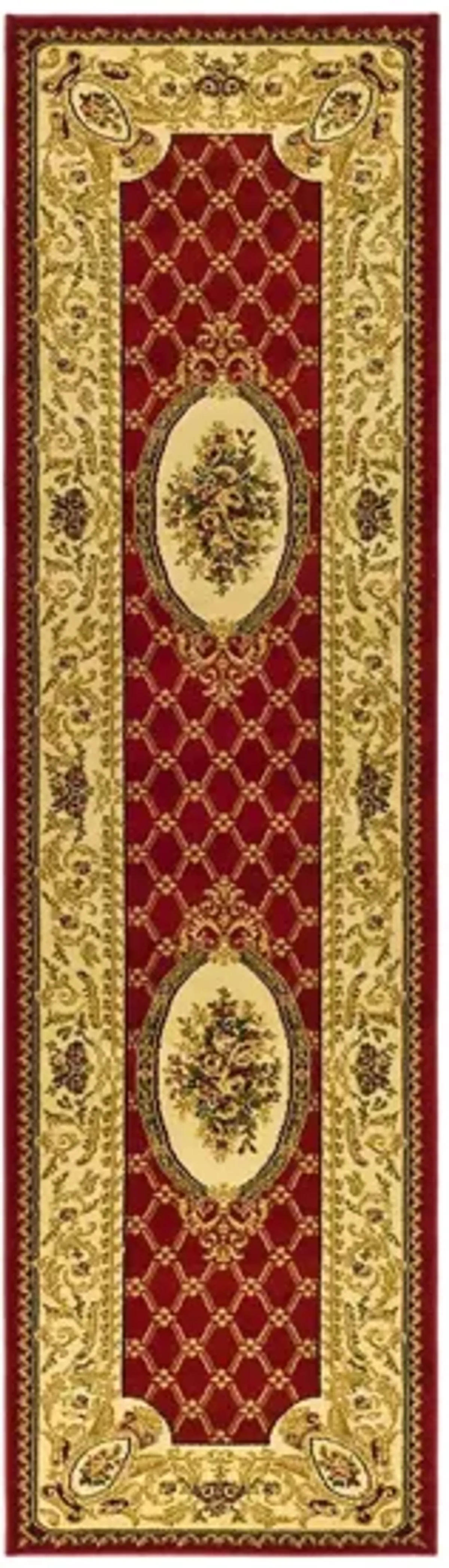 Agincourt Runner Rug in Red / Ivory by Safavieh