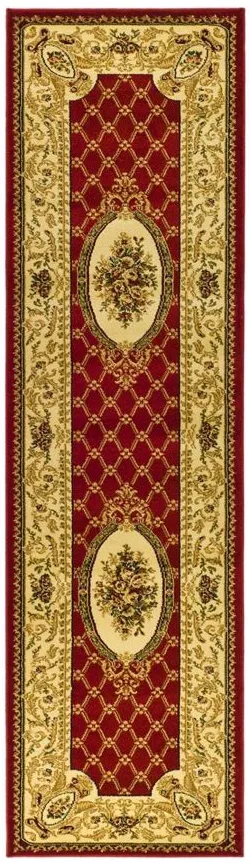 Agincourt Runner Rug in Red / Ivory by Safavieh