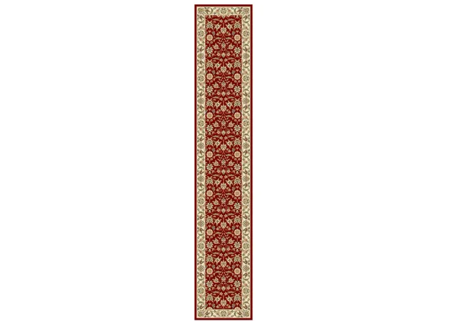 Wimbledon Runner Rug in Red / Ivory by Safavieh