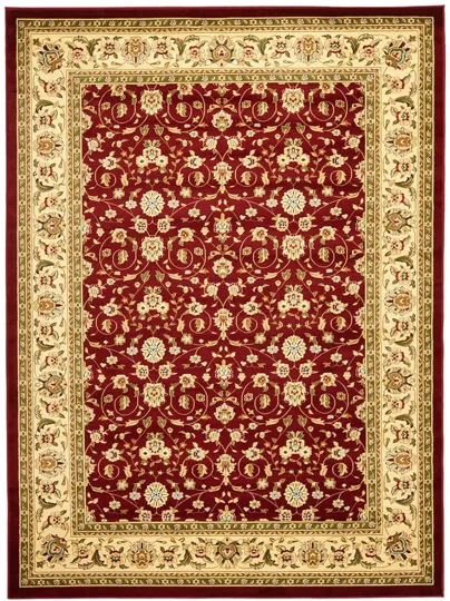 Wimbledon Area Rug in Red / Ivory by Safavieh