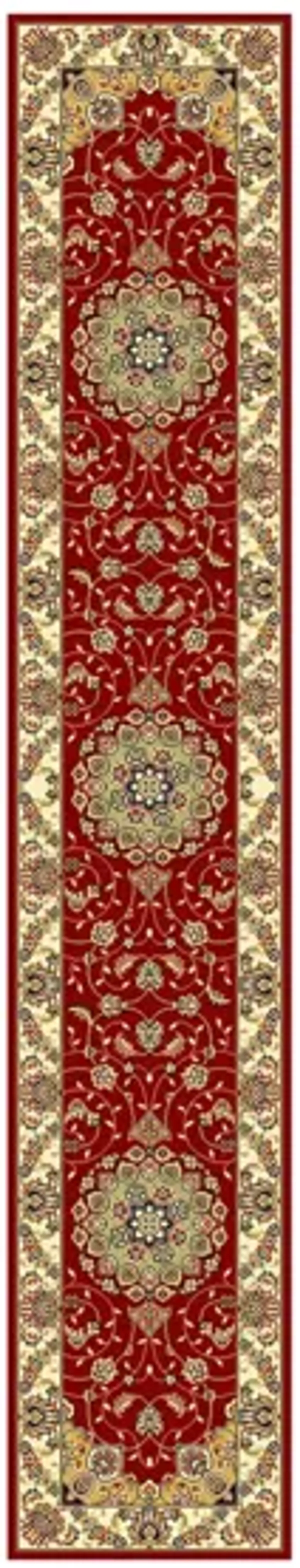 Wessex Runner Rug in Red / Ivory by Safavieh