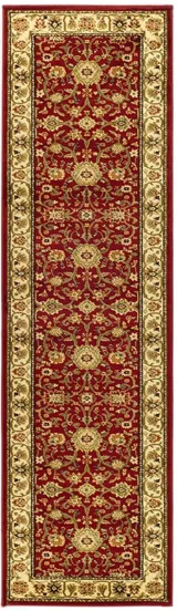 Lyndhurst Runner Rug in Red / Ivory by Safavieh