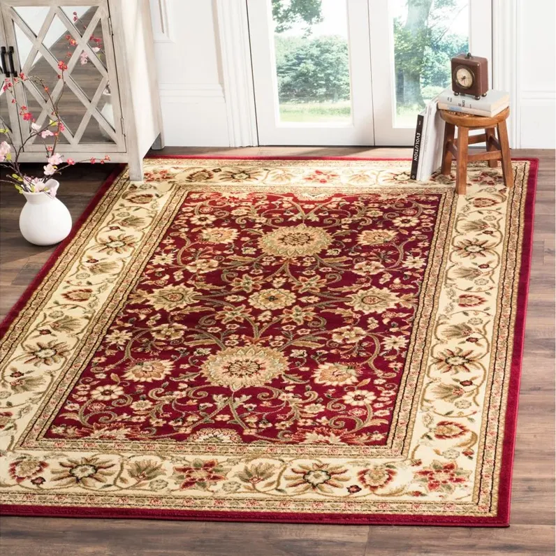 Lyndhurst Area Rug in Red / Ivory by Safavieh