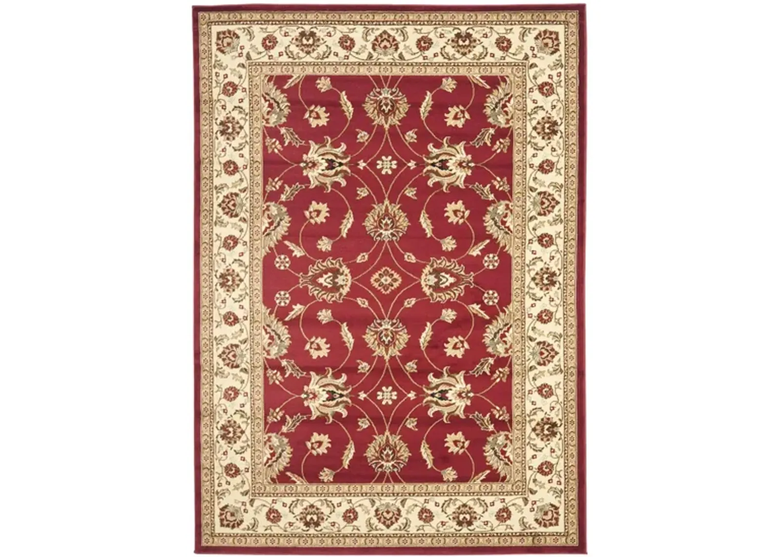 Severn Area Rug in Red / Ivory by Safavieh