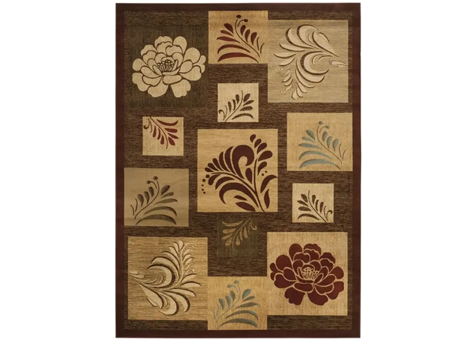 Derwent Area Rug in Brown / Multi by Safavieh