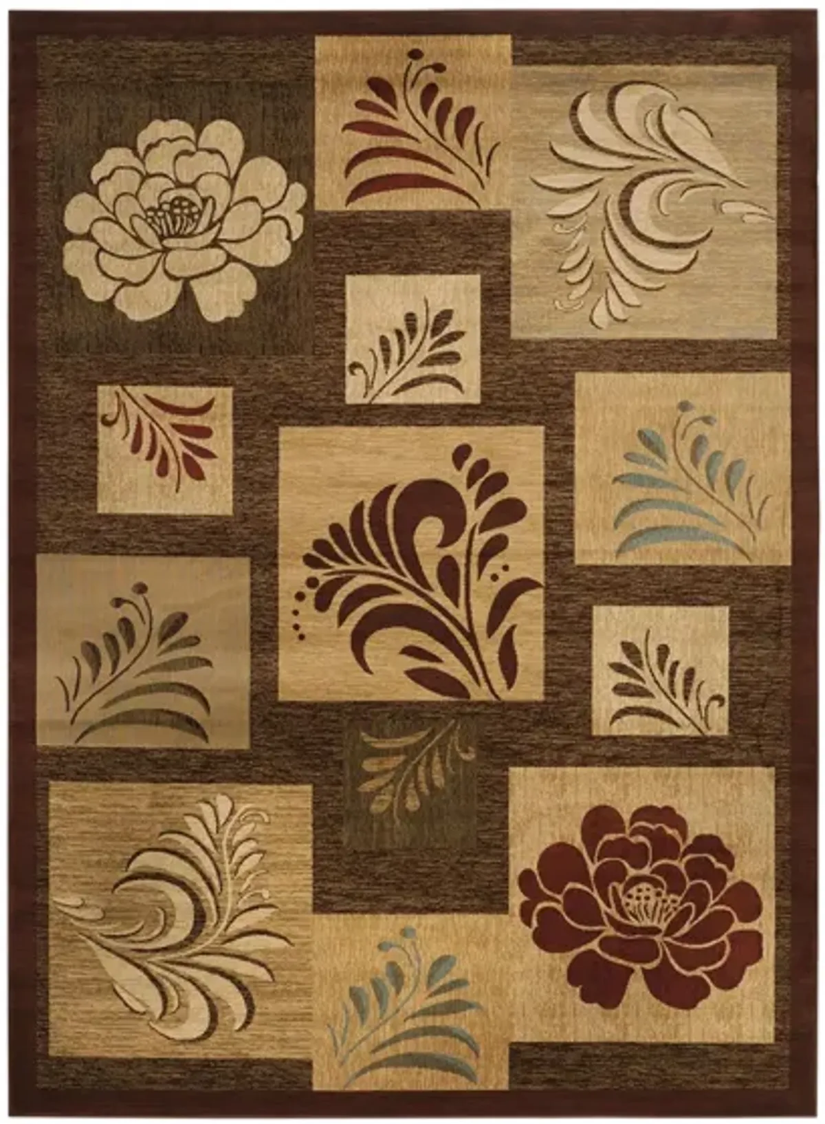 Derwent Area Rug in Brown / Multi by Safavieh