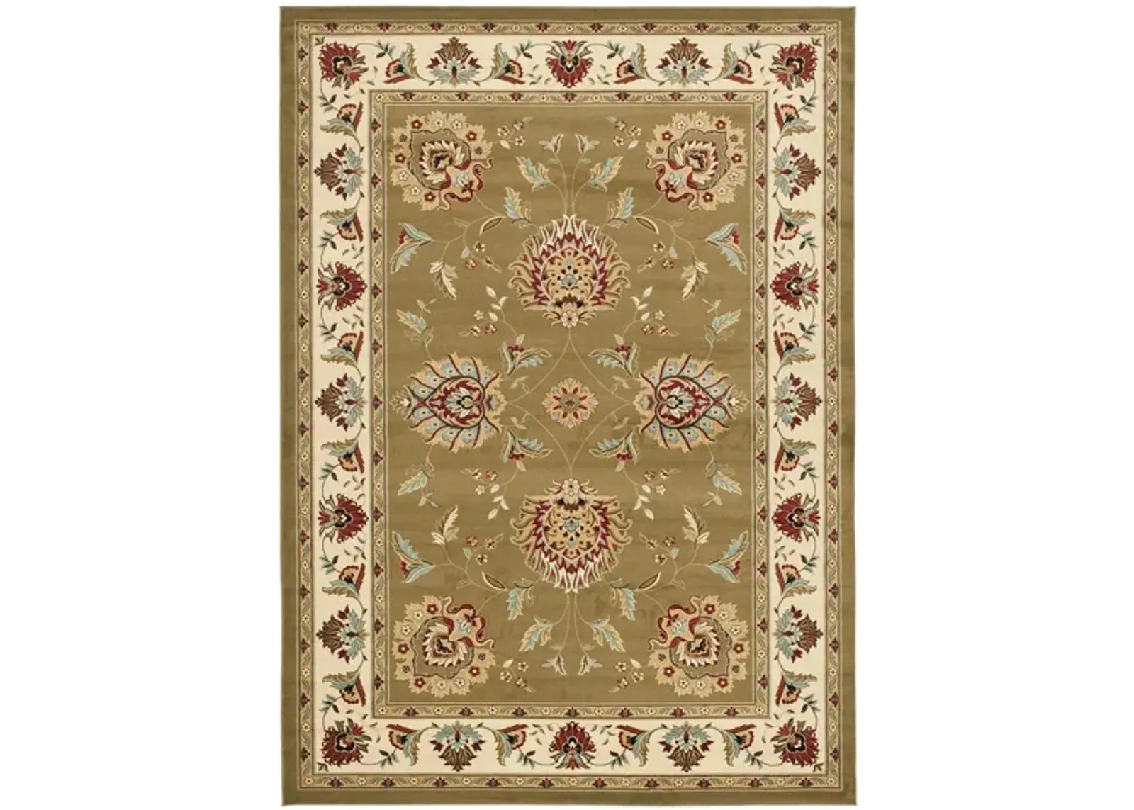 Mersey Area Rug in Green / Ivory by Safavieh