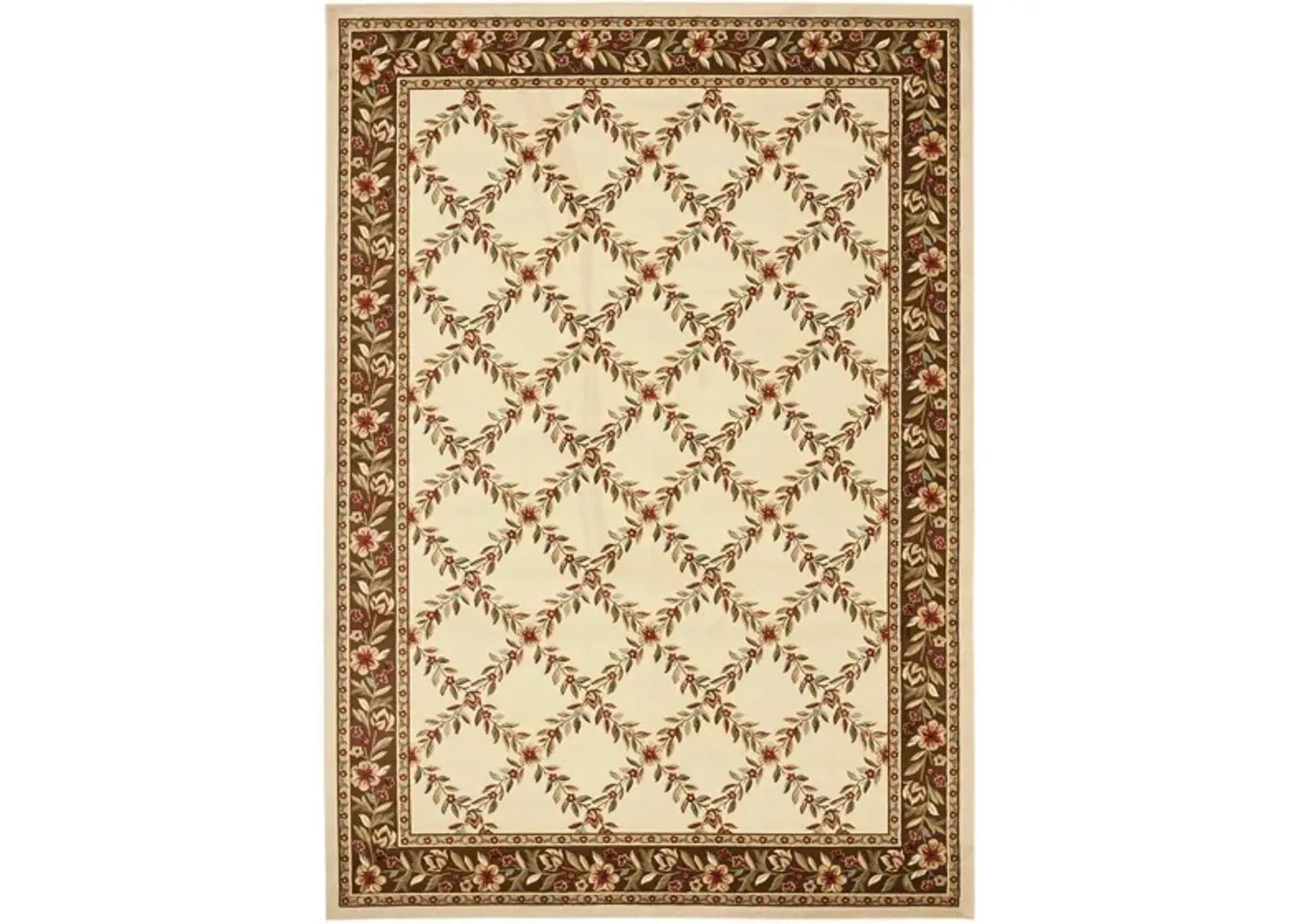 Queensferry Area Rug in Ivory / Brown by Safavieh